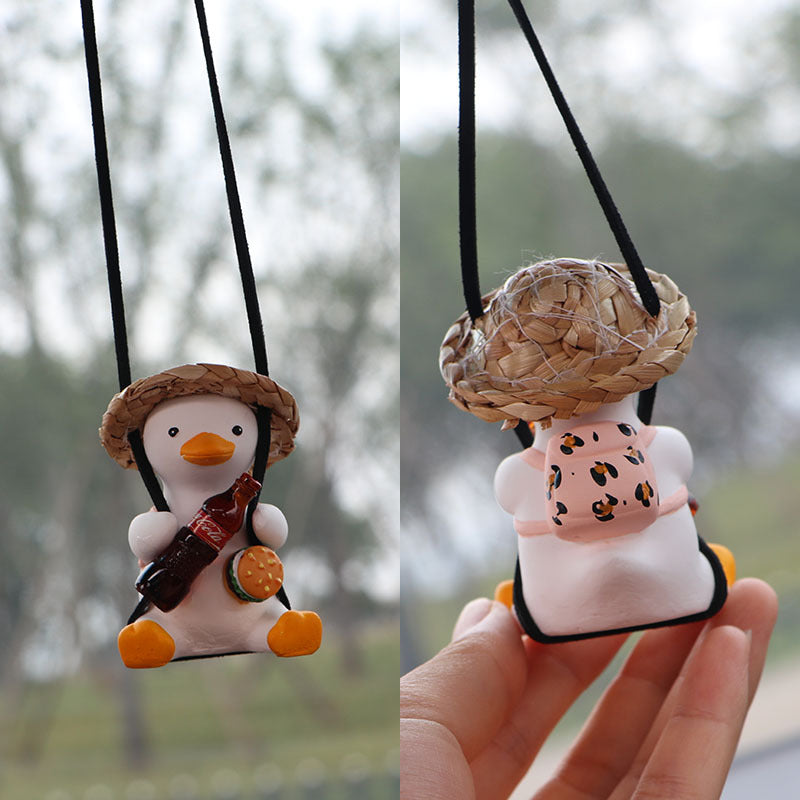 Car Car Pendant Car Interior Swing Duck Car Rearview Mirror Pendant Cross Border Swing Duck Car Pendant