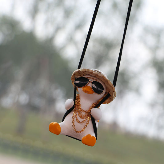 Car Car Pendant Car Interior Swing Duck Car Rearview Mirror Pendant Cross Border Swing Duck Car Pendant