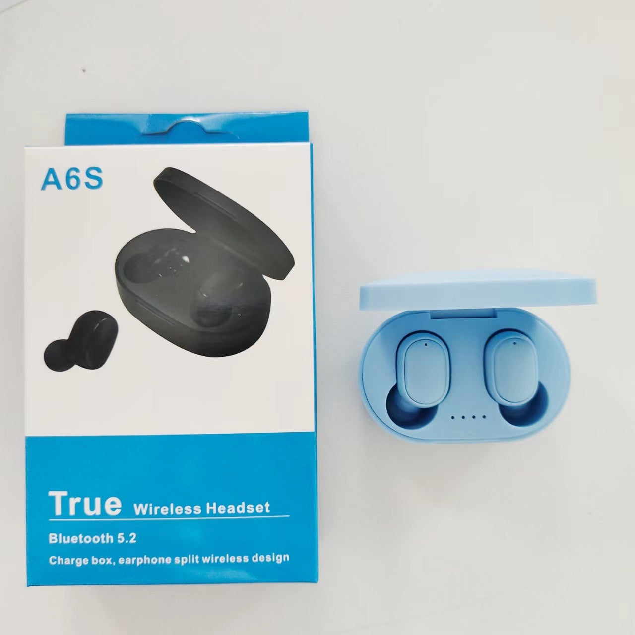 A6S Bluetooth Headset Macaron Bluetooth 5.2 Wireless TWS Earbuds Sports Mini New Headphones